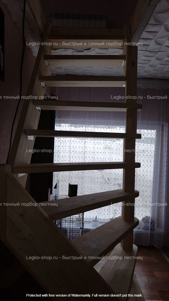 Г-образная лестница ЛЕС-92 2