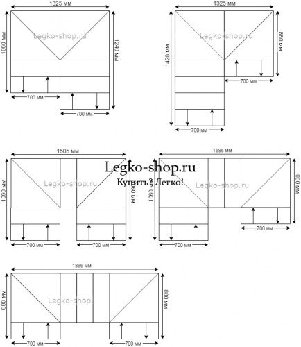 П-образная малогабаритная модульная лестница КВМ-П-2 (2250 мм) фото 3