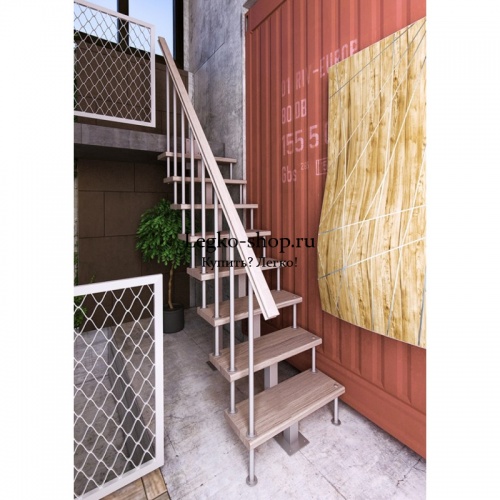 Прямая малогабаритная лестница 2925-3150 мм КВМ-6  фото 3